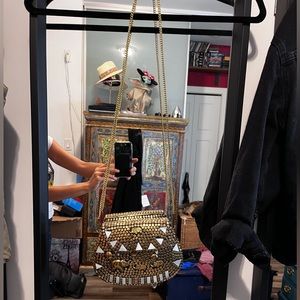 Gold Elephant design mini bag